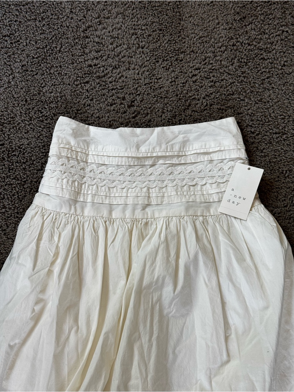 A new day White Waist A-Line Women's Skirt NWT - Picture 2 of 6